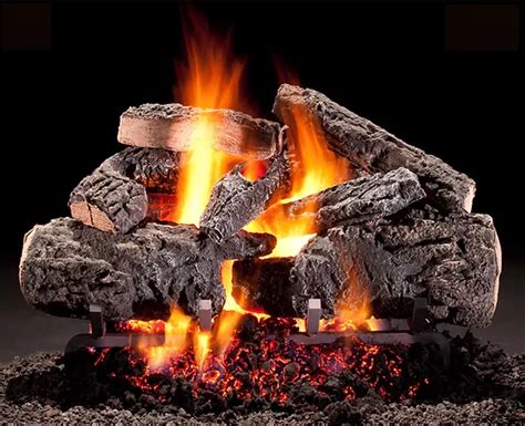 Peterson vented gas logs for beautiful open decorative fires