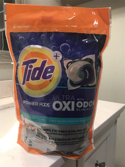 Tide Ultra Oxi Power Odor Eliminators Unscented Laundry Off