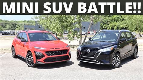 2022 Hyundai Kona Vs 2022 Nissan Kicks Mini Suv Battle Youtube