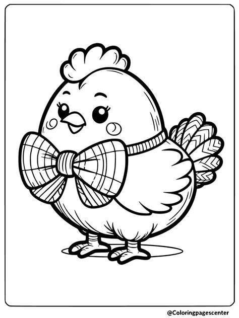 Free Printable Cute Chicken Coloring Pages