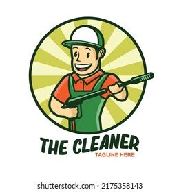 Washer Pressure Worker Mascot Character Stock Vector Royalty Free