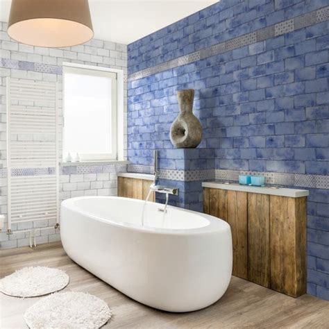 Vita Blue Brick Tiles Direct Tile Warehouse Bathroom Other By