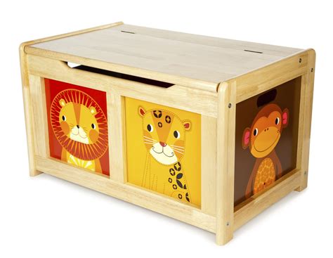 Natural Jungle Toy Chest Toy Storage Boxes Wooden Toys Plans Toy