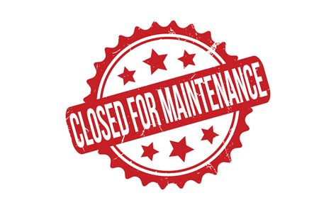 Closed for Maintenance rubber grunge stamp seal vector 23103849 Vector ...