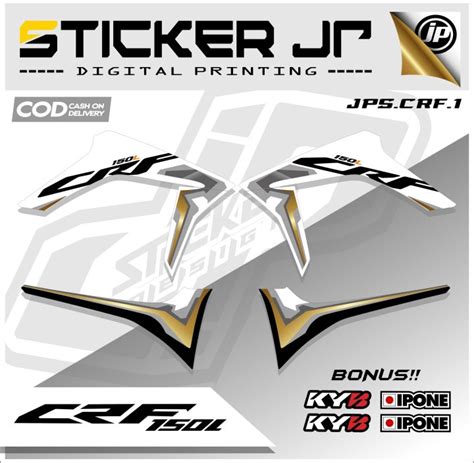 Stiker Striping CRF 150L ORI Sticker Motor List Standar Ori Honda CRF