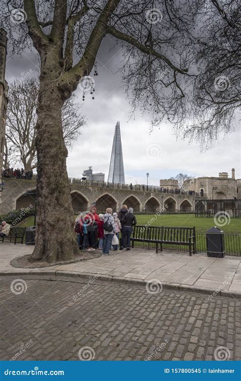 The Shard From Inside The Tower Of London Editorial Image Image Of