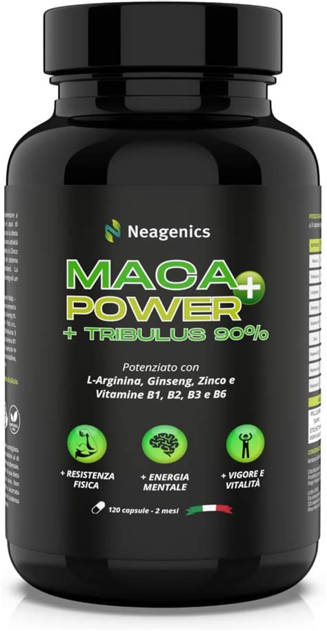 Neagenics Maca Peruviana Nera Extra Forte Con Tribulus Terrestris