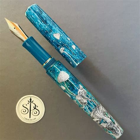 Sold Magic Mushrooms Hand Painted Fountain Pen Stanford Pen Studio