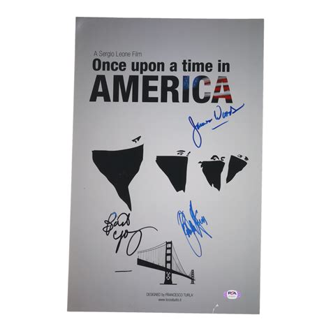 Burt Young, Elizabeth McGovern & James Woods Signed "Once upon a time ...