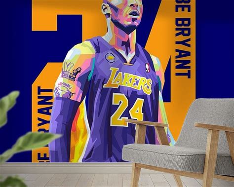 Kobe Bryant Wpap Pop Art By Wpap Malang On Canvas Poster Wallpaper