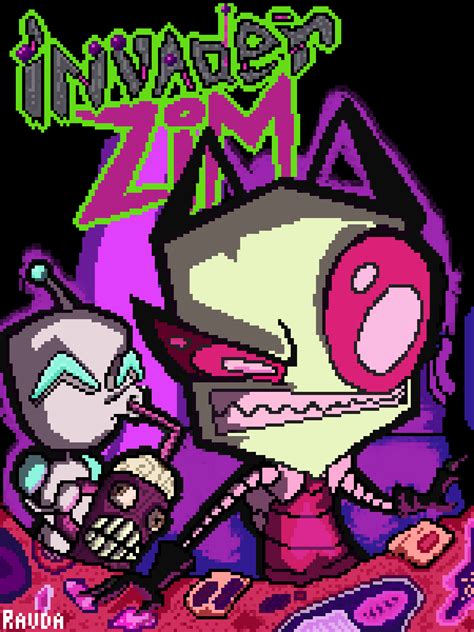 Pixilart Invader Zim By The404