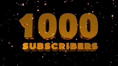 Free Footage 1000 Subscribers Celebration Youtube