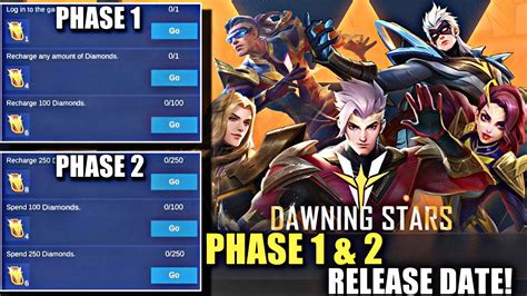 Release Date Of Dawning Start Phase Mobile Legends Youtube