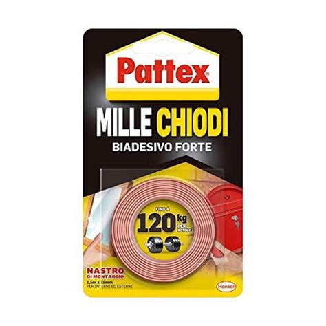 Pattex Millechiodi Tape Nastro Biadesivo Extra Forte Per Applicazioni