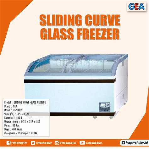 Jual SLIDING FLAT GLASS FREEZER GEA SD 500 LITER 400 WATT Shopee