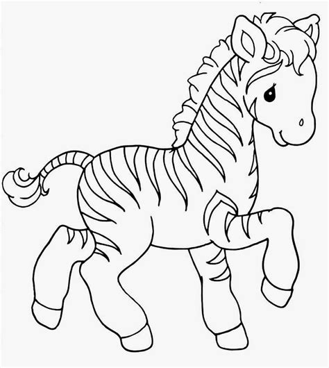 Cute Baby Zebra Coloring Pages At Getcolorings Free Printable