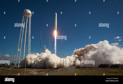 The Orbital Sciences Corporation Antares Rocket With The Cygnus Cargo