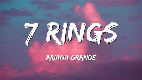 7 Rings Ariana Grande Lyrics Youtube