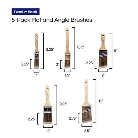 Pro Grade Paint Brushes Ea Paint Brush Set Ebay