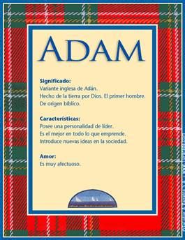 Origen Y Significado Del Nombre ADAM RIAG