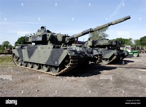 A Tank With Guns Pointing Upwards Stock Photo Alamy
