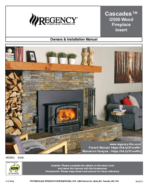 Regency® Cascades™ I2500 Wood Insert Hearth Appliances