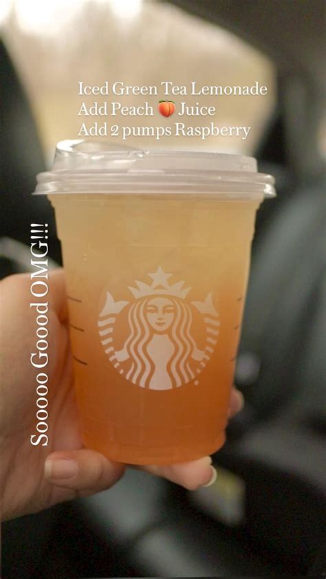 Starbucks Iced Peach Green Tea Lemonade Artofit