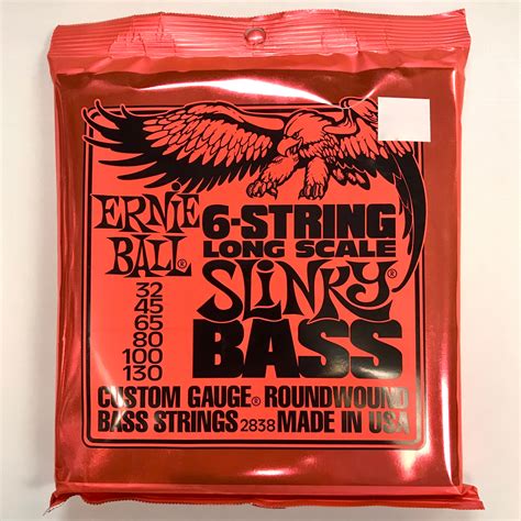 Ernie Ball 6 String Long Scale Slinky Bass Strings 6 String 32 130