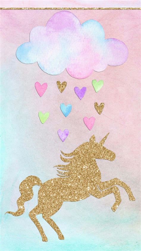 Download Glitter Unicorn Background | Wallpapers.com