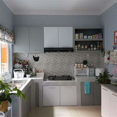 Deko Ruang Dapur Rumah Flat Berguna Model Motif Keramik Model Dapur