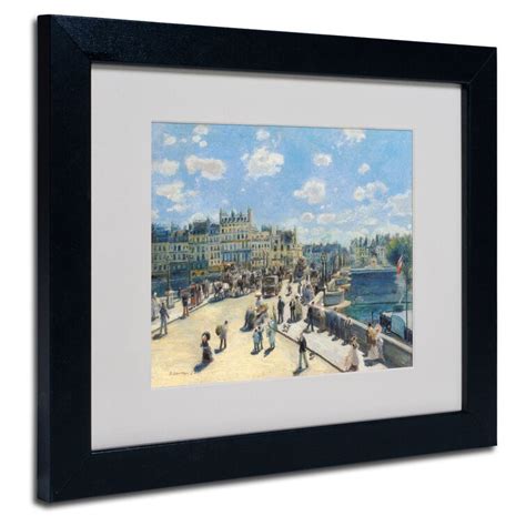 Vault W Artwork Pont Neuf Paris Framed On Canvas By Pierre Auguste