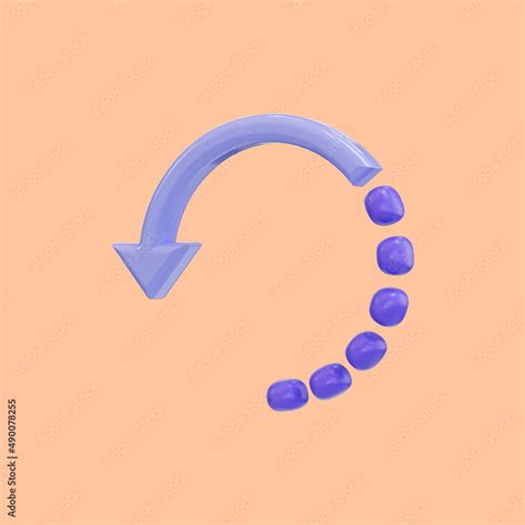 Realistic Glossy Cartoon Look Reload Rotation Icon D Render For