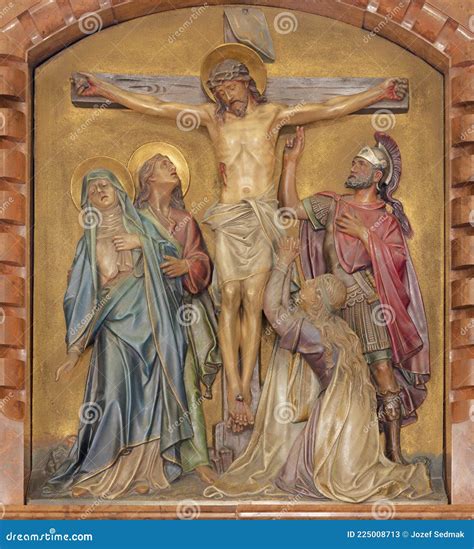 Vienna Austira Juni The Relief Of Crucifixion In The Herz