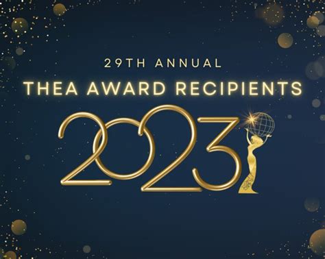 Thea Awards Winners Announced By Tea Drdb