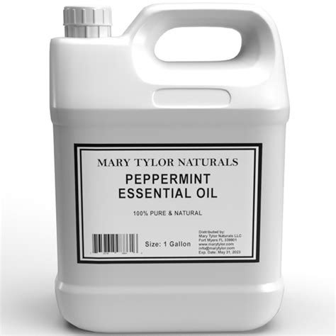 Premium All Natural Peppermint Essential Oil Bulk 1 Gallon By Mary Tylor Naturals Etsy