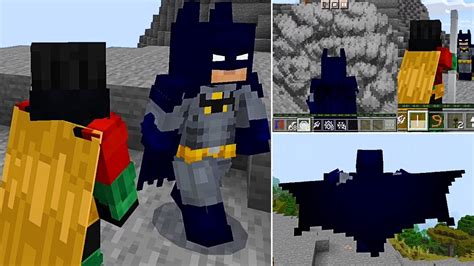 Addon De Batman Y Robin Para Minecraft Pe Youtube