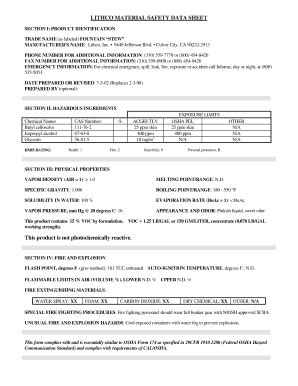 Fillable Online Msds Fs Doc Fax Email Print Pdffiller