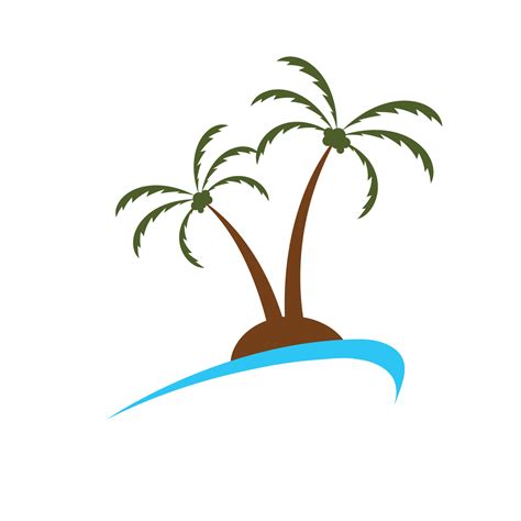 Tropical island illustration design template 23166291 Vector Art at ...