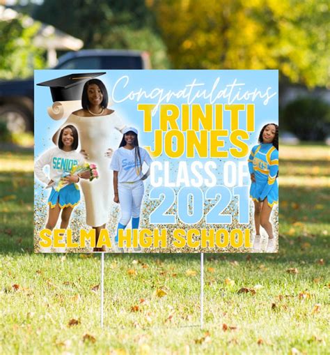 Custom Graduation Yard Sign Yard Sign Graduate Yard Sign Etsy