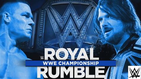 John Cena Vs Aj Styles Royal Rumble 2017 Highlights Youtube