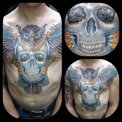 Owl Skull Tattoo Designs For Men Cool Ink Ideas