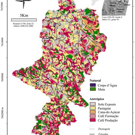 Mapa De Uso Da Terra E Cobertura Vegetal Gerado A Partir De Download Scientific Diagram