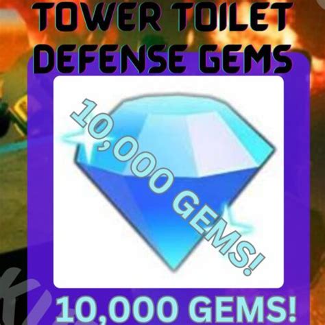 🚽 Roblox Toilet Tower Defense Ttd 10000 Gems Cheapest 🚽 Ebay