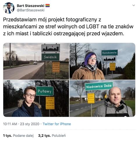 Czy żółte tabliczki strefa wolna od LGBT wiszą w polskich miastach