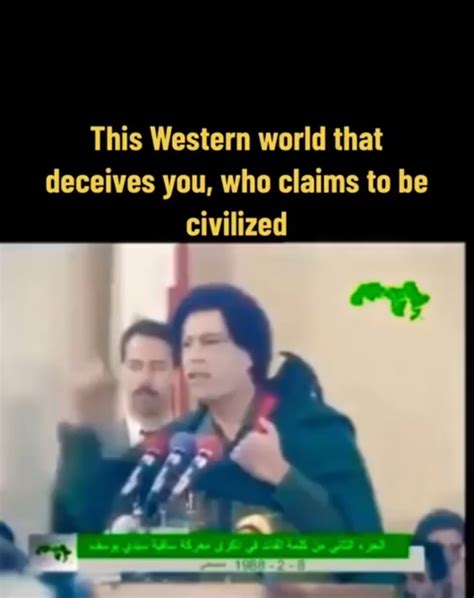 One of Gaddafi's speeches about the west and Israel. : r/Palestine