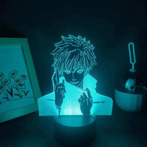 Nachtlichter Jujutsu Kaisen Anime Figur Gojo Satoru D Led Lampen Rgb