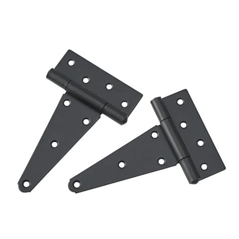 Builder'S Hardware 2 Pack 6" Black Extra Heavy Duty T-Hinges | Home ...