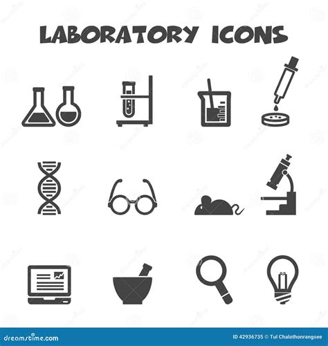 Laboratory Icons Stock Vector - Image: 42936735