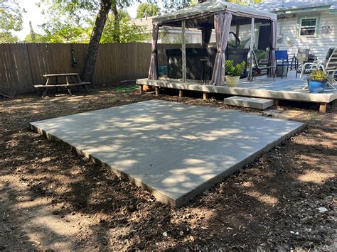 Hot Tub Pad Tex Tex Concrete