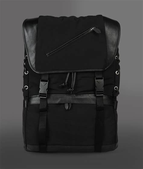 Emporio Armani Backpack In Black For Men Lyst